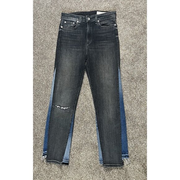 rag & bone Denim - Rag & Bone Women Nina High Rise Ankle Cigarette Jeans size 27 Stretch Zipper